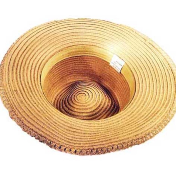 WIDE BRIM HAT, BEIGE, SIZE MEDIUM, FINE WEAVE, MODE CSG, TAGS ON, NEVER WORN - Picture 3 of 6